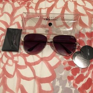 Quay Australia x Desi Perkins Sahara aviators